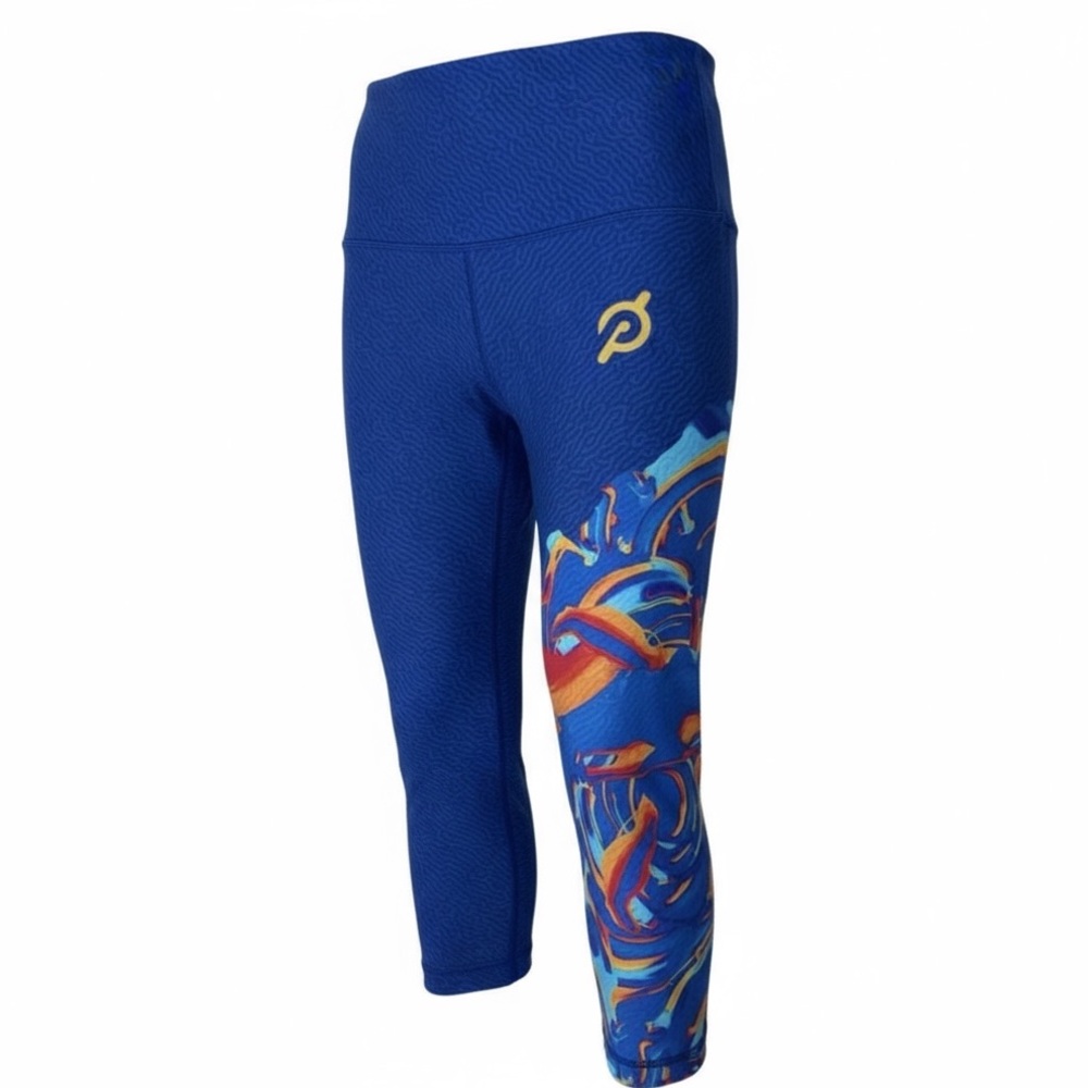 WITH For Peloton Black History Month Crop Leggings Blue Size XS High Rise